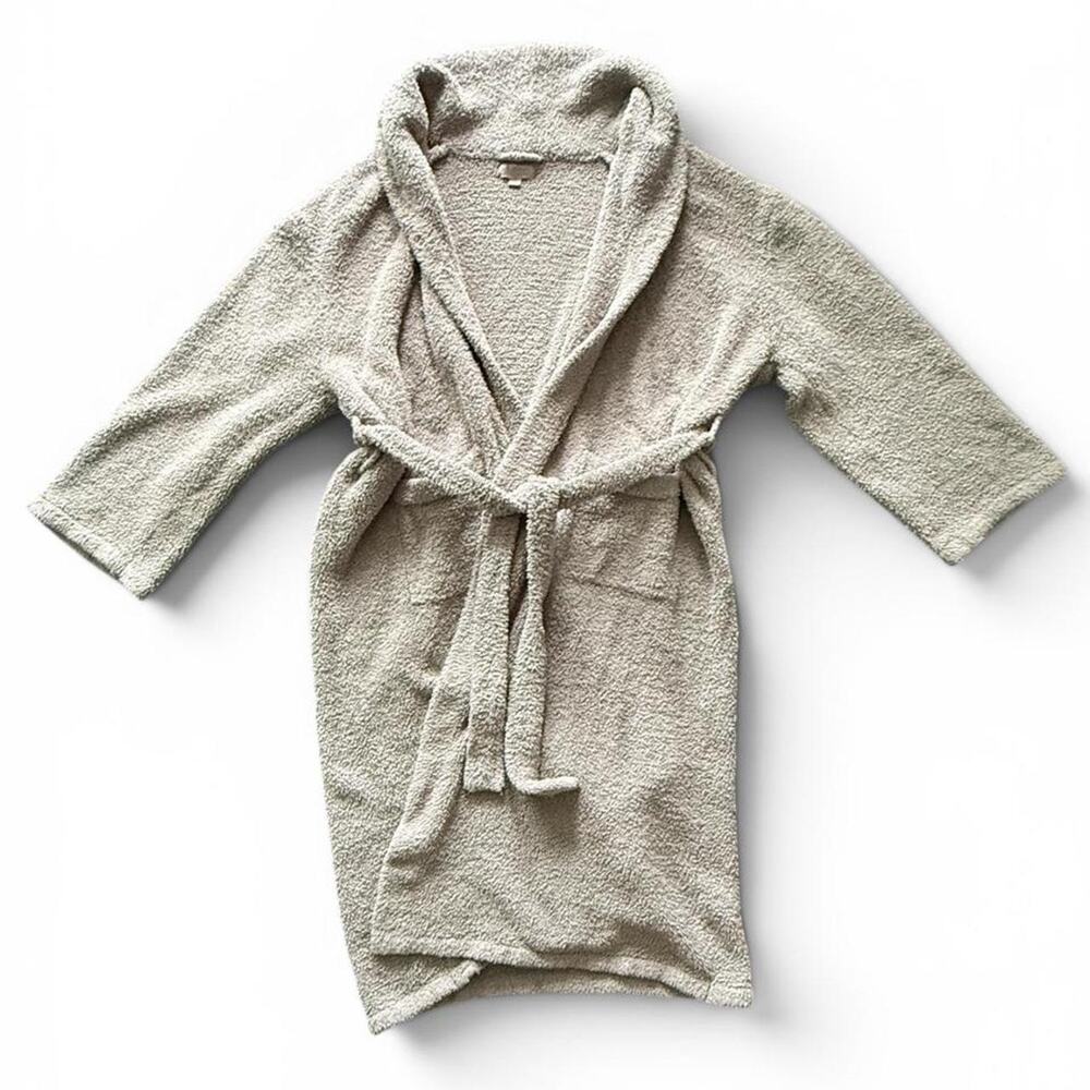 Barefoot dreams grey cozy robe